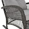 Manhattan Comfort Furttuo Steel Rattan Outdoor Rocking Chair with Cushions in Grey OD-CV017-GY - alternate 5